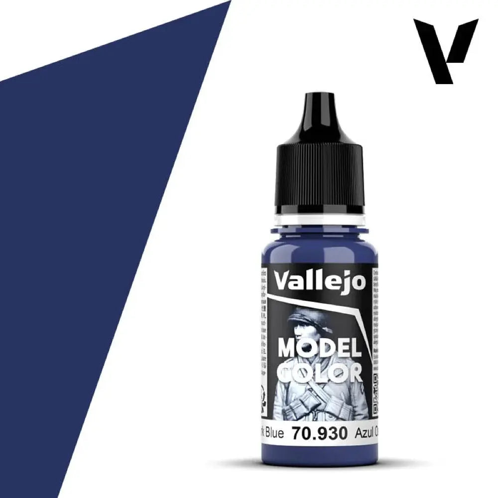 Vallejo Model Colour Dark Blue 18ml Acrylic Paint Vallejo
