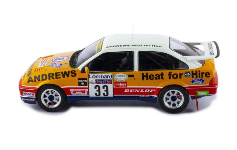 IXO Models 1/18 Ford Sierra RS Cosworth #33 R.Brookes - N.Wilson Lombard Rac Rally 1989 IXO Models