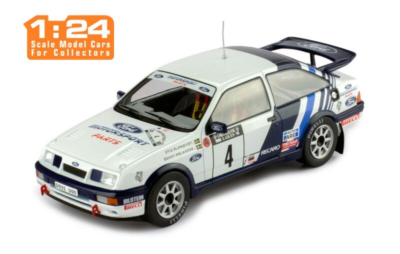 IXO Models 1/24 Ford Sierra RS Cosworth #4 S.Blomquist - B.Melander  Rally 1000 Lakes 1988 IXO Models