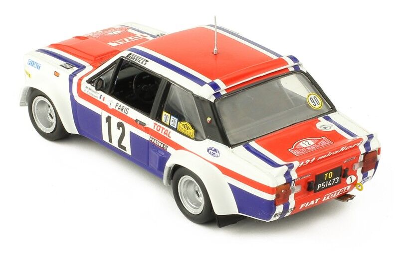 IXO Models 1/43 Fiat 131 Abarth #12 M.Mouton-F.Conconi Rally Monte-Carlo 1979