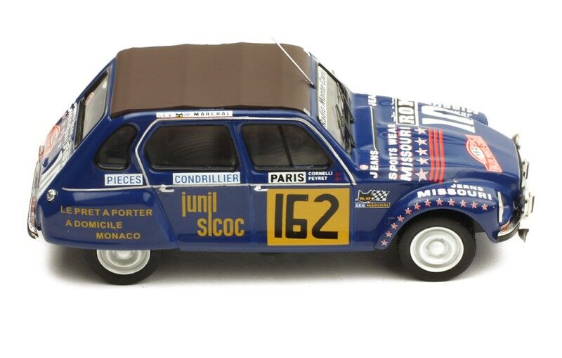 IXO Models 1/43 Citroen Dyane #162 Peyret-Comelli Rally Monte Carlo 1978