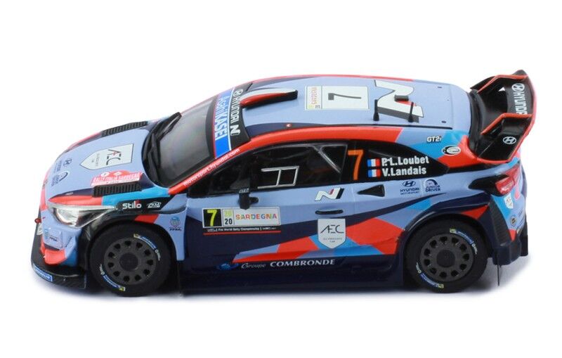IXO Models 1/43 Hyundai i20 Coupe WRC #7 P-L. Loubet - V.Landais Rally Sardegna 2020