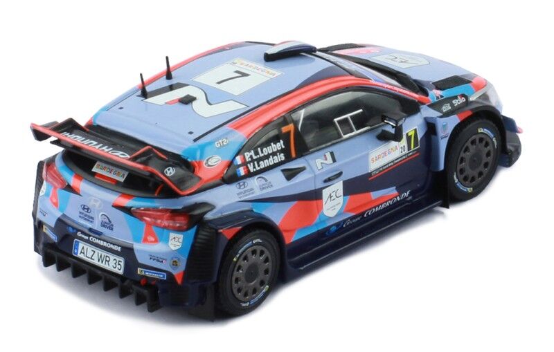 IXO Models 1/43 Hyundai i20 Coupe WRC #7 P-L. Loubet - V.Landais Rally Sardegna 2020