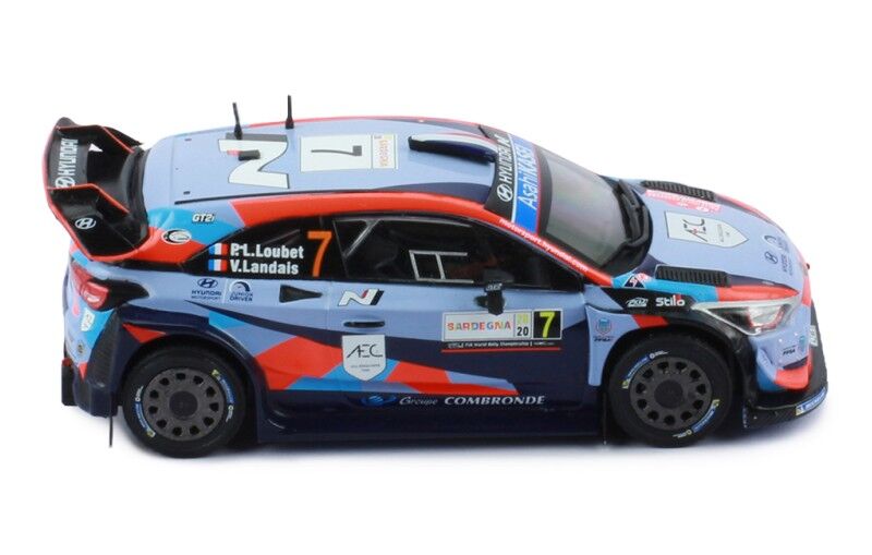 IXO Models 1/43 Hyundai i20 Coupe WRC #7 P-L. Loubet - V.Landais Rally Sardegna 2020