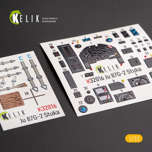 Kelik 1:32 Junkers Ju 87 D/G Stuka - Interior 3D Decal for Trumpeter kit Reskit