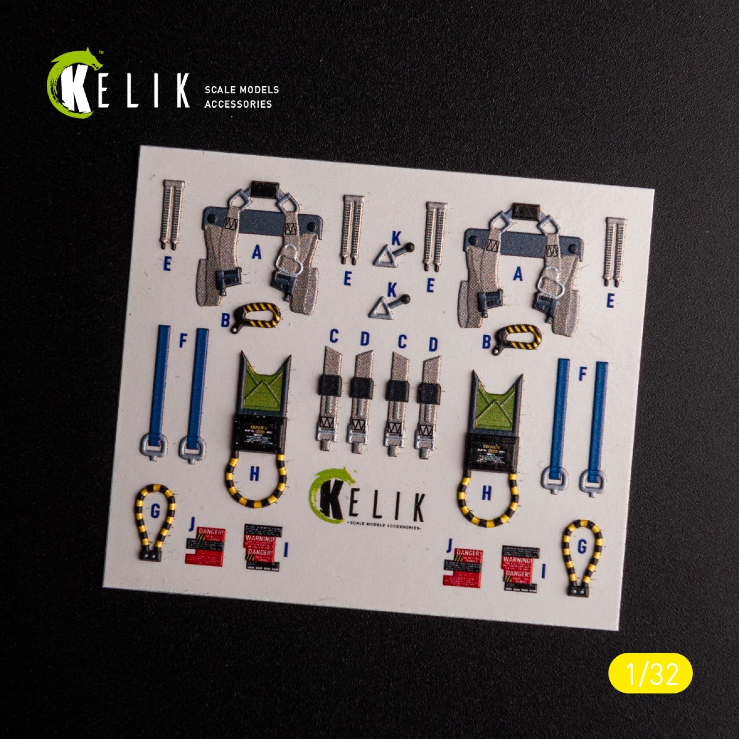 Kelik 1:32 A-6A Intruder - interior 3D decals for Trumpeter kit Reskit