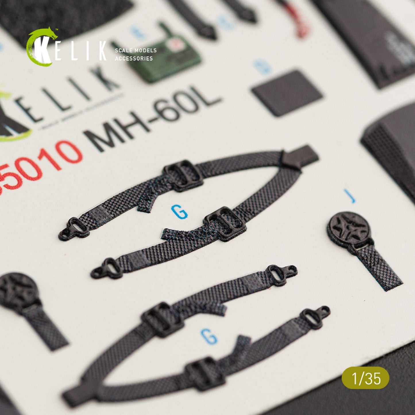 Kelik 1:35 MH-60L Black Hawk interior 3D decals for Kitty Hawk / Zimimodel Reskit