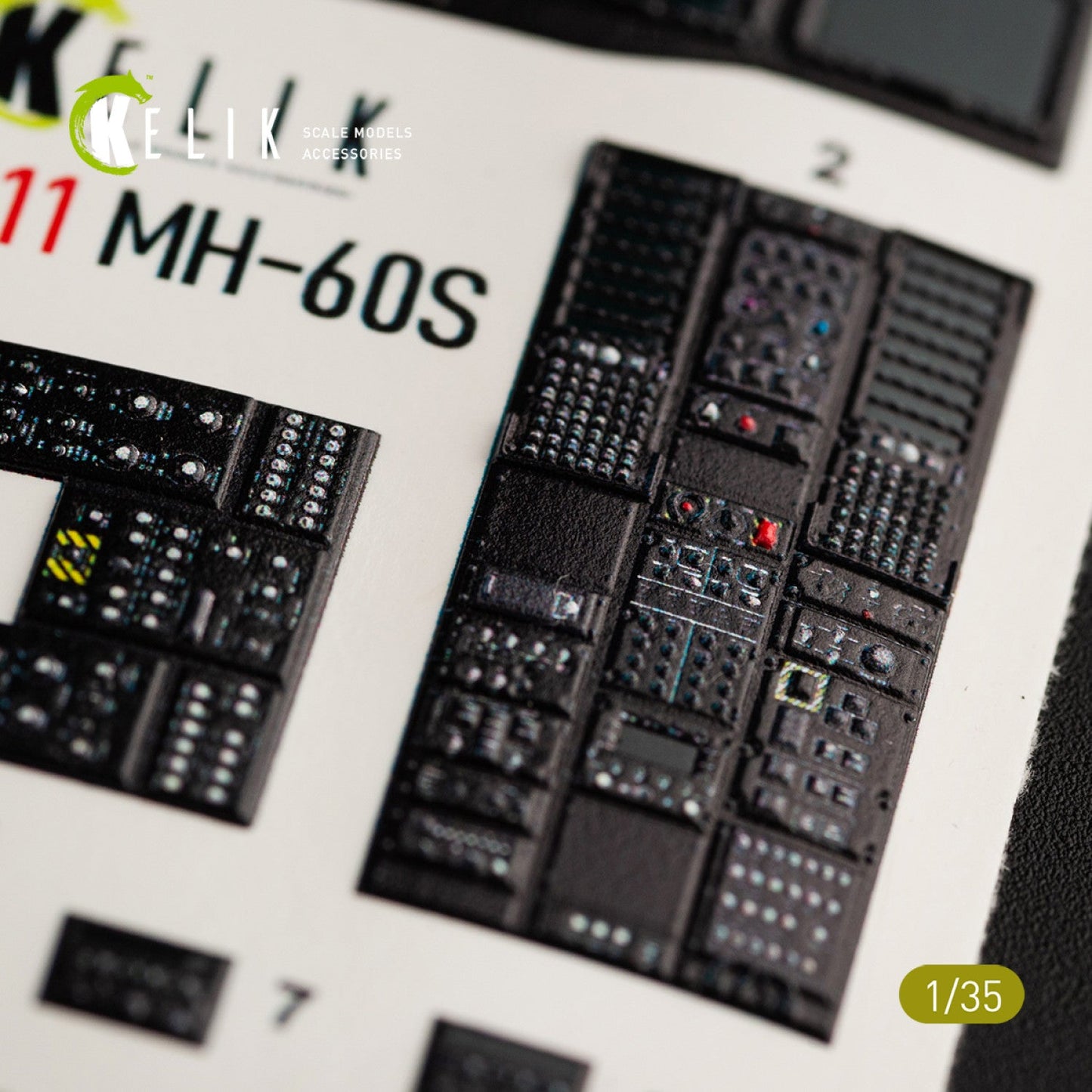 Kelik 1:35 MH-60S Knight Hawk interior 3D decals for Kitty Hawk / Zimimodel Reskit