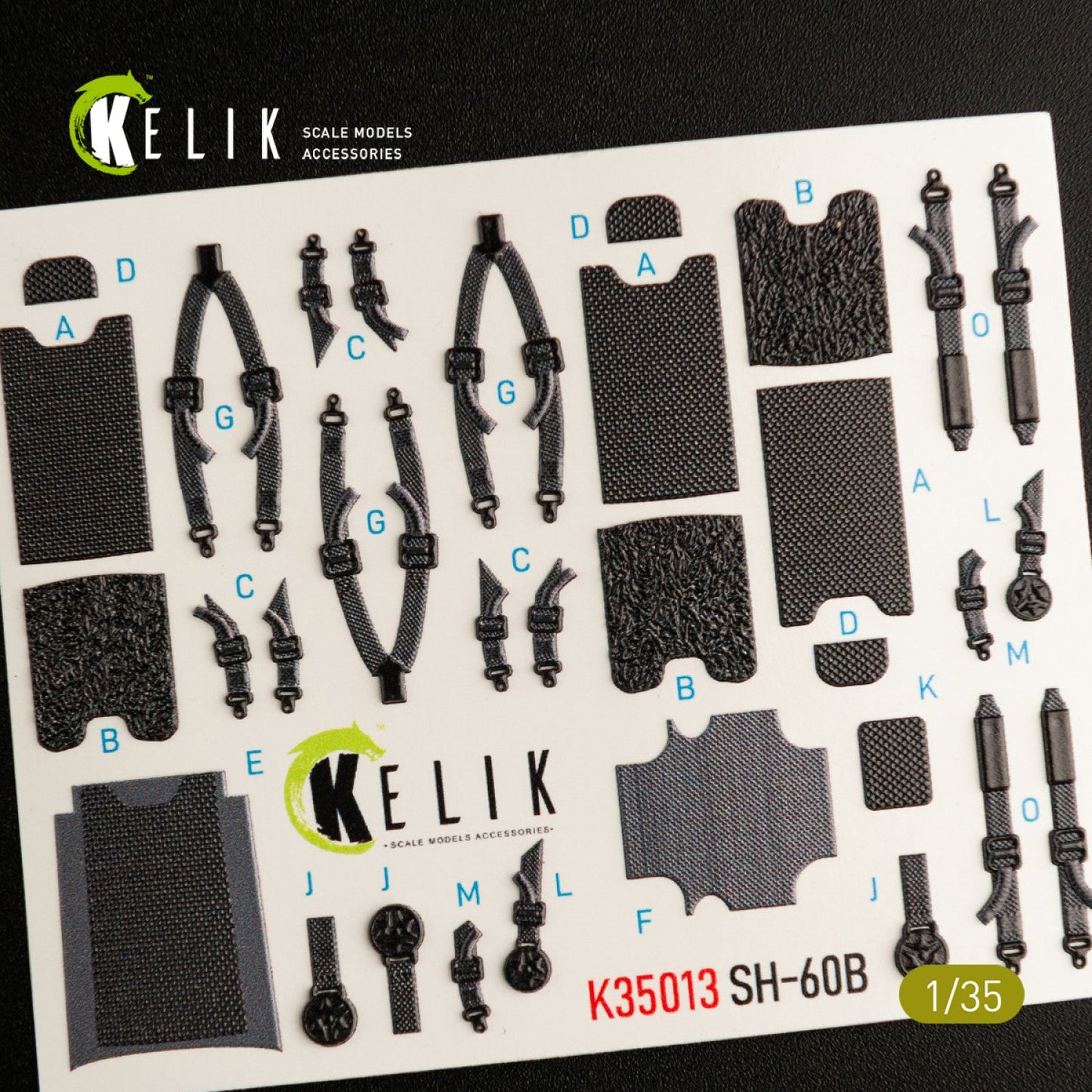 Kelik 1:35 SH-60B interior 3D decals for Kitty Hawk / Zimimodel Reskit
