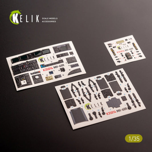 Kelik 1:35 MH-60R interior 3D decals for Kitty Hawk kit Reskit