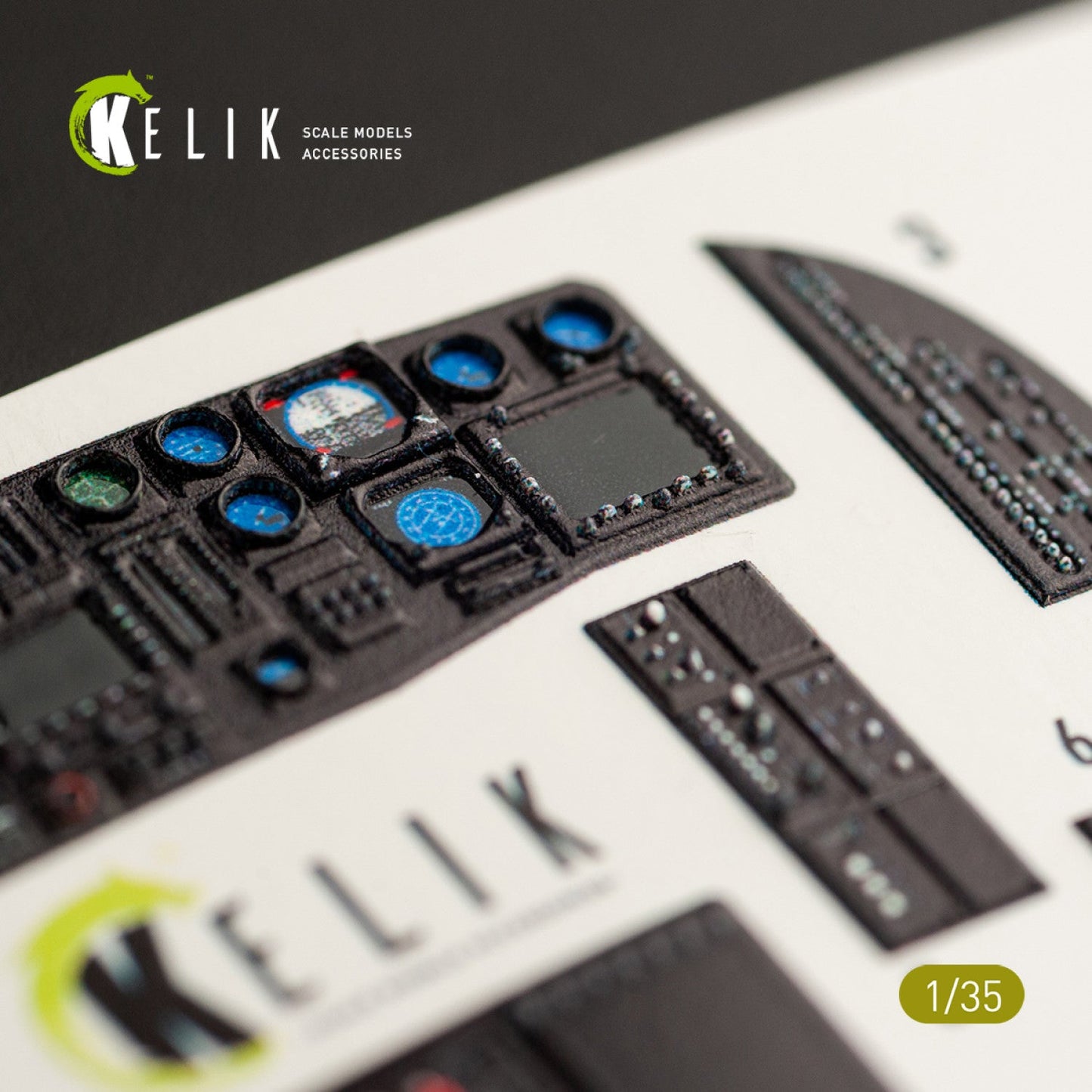 Kelik 1:35 HH-60G Pave Hawk interior 3D decals for Kitty Hawk / Zimimodel Reskit