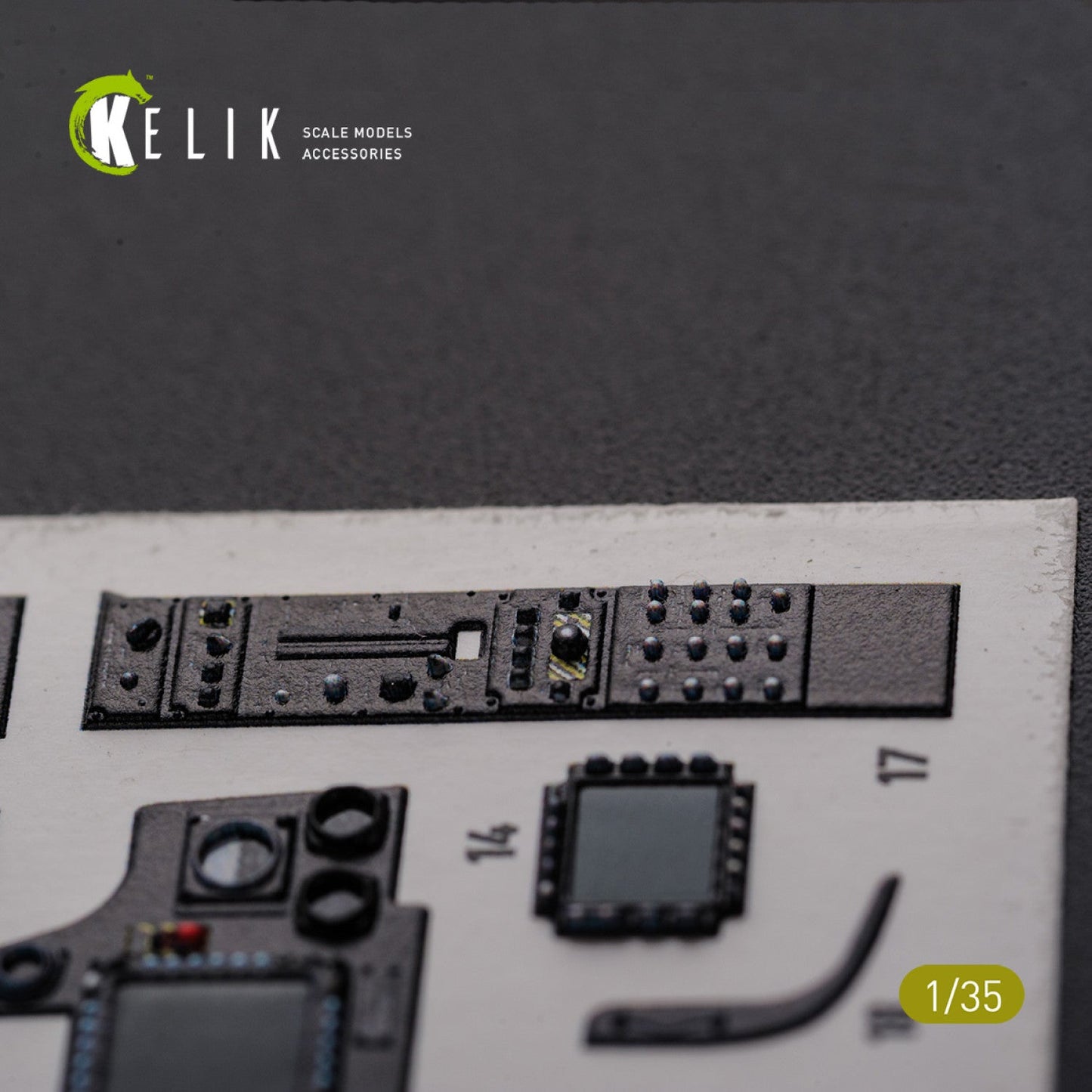 Kelik 1:35 AH-64D Apache interior 3D decals for Meng kit Reskit