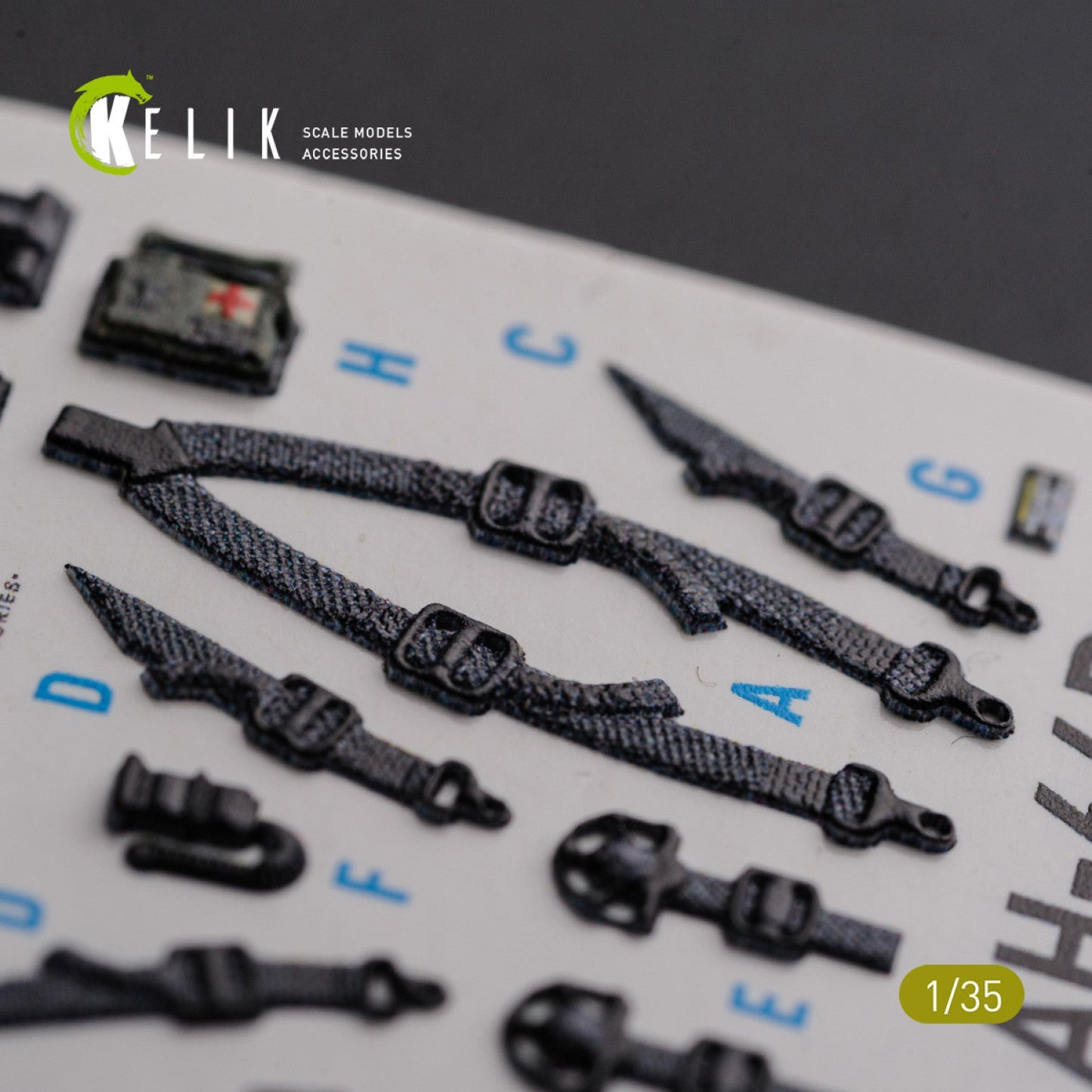 Kelik 1:35 AH-64D Apache interior 3D decals for Meng kit Reskit
