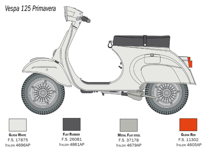 Italeri 1/9 Vespa 125 Primavera