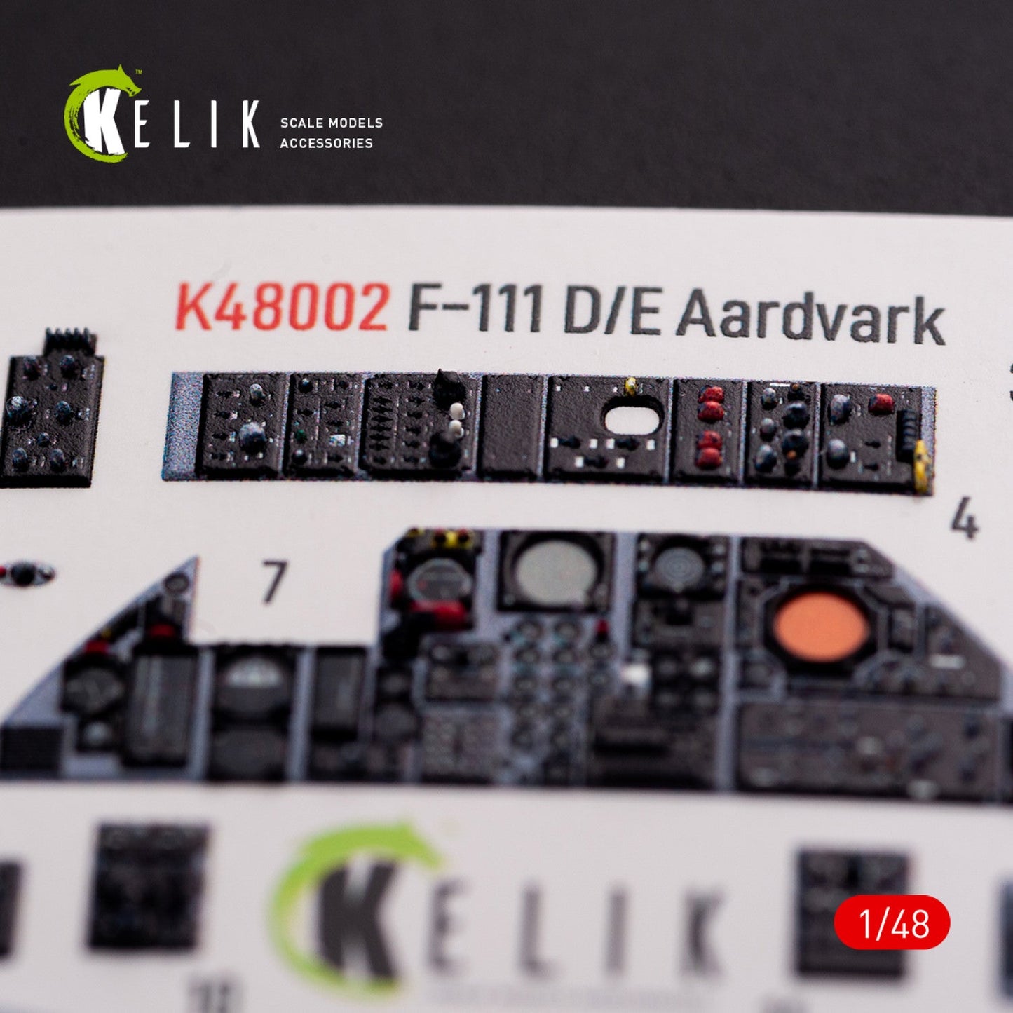 Kelik 1:48 F-111 A/E Aardvark interior 3D decals for HobbyBoss kit Reskit