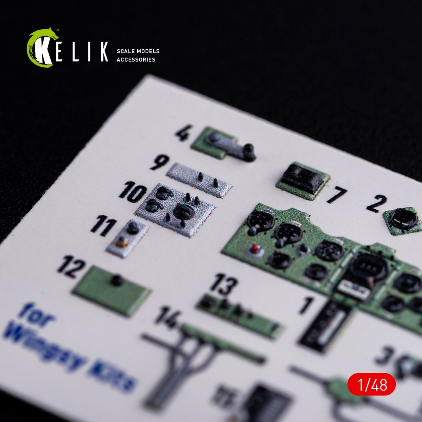 Kelik 1:48 A5M2B Claude interior 3D decals for Wingsy kit Reskit