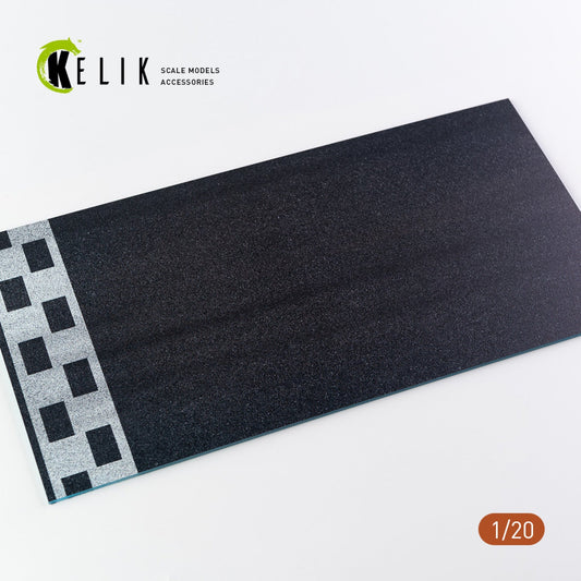 Kelik 1:20 F1 Start Position Base - Acrylic 3 mm (180 x 357 mm) (210 g) Reskit
