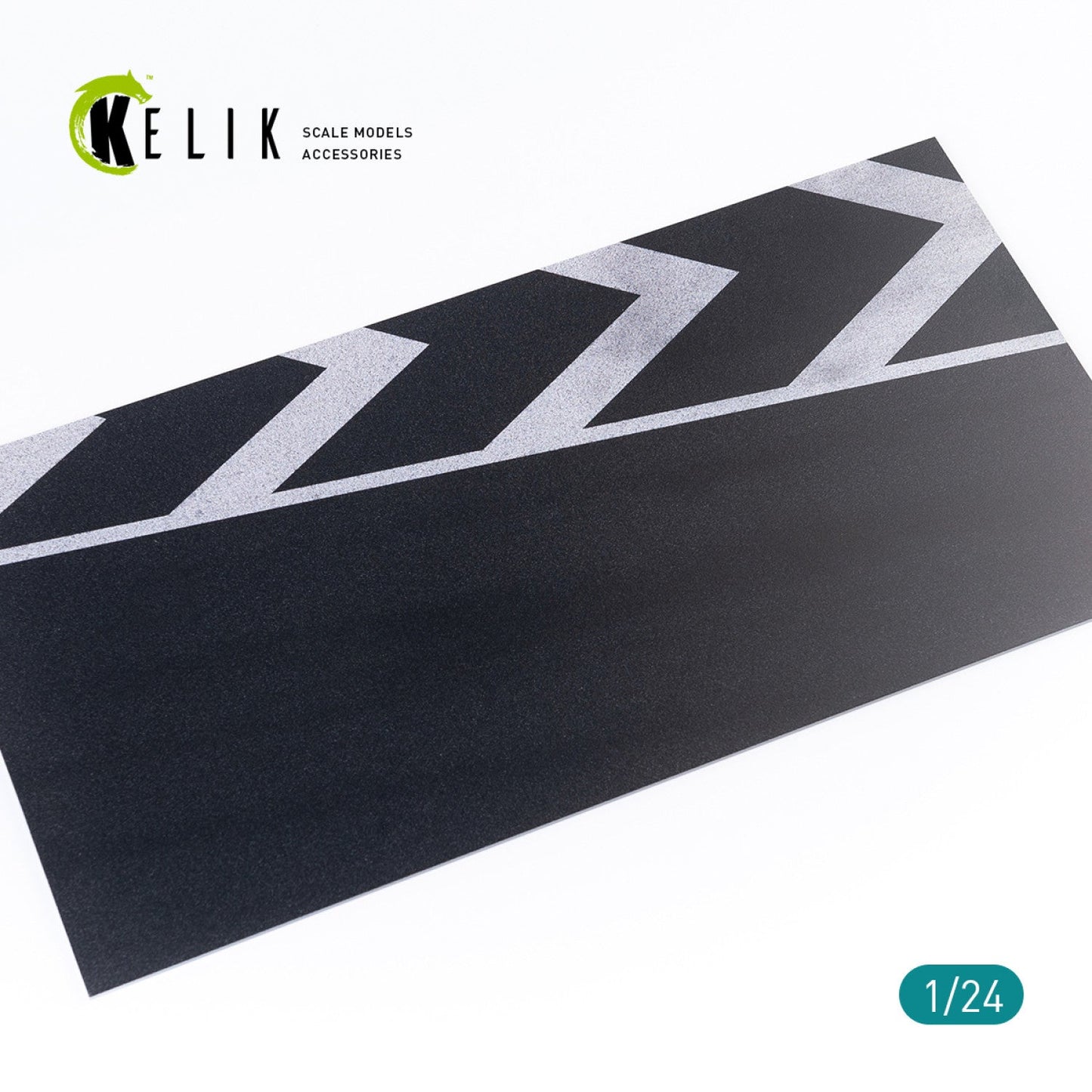 Kelik 1:24 Asphalt road race track Base - Acrylic 3 mm (180 x 357 mm) Reskit