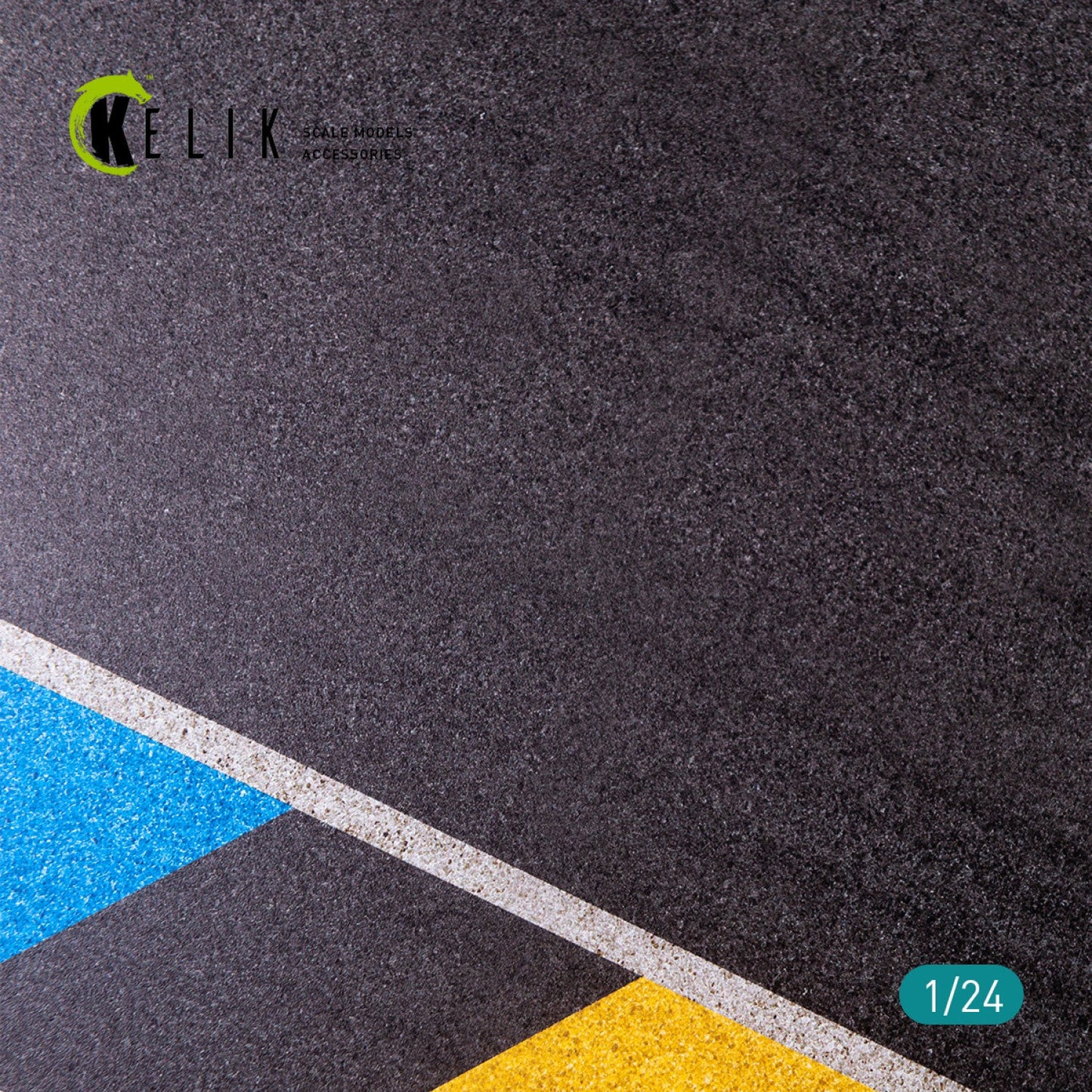 Kelik 1:24 Asphalt road 24 Hours of Le Mans type 2 Base - Acrylic 3 mm (180 x 357 mm) Reskit