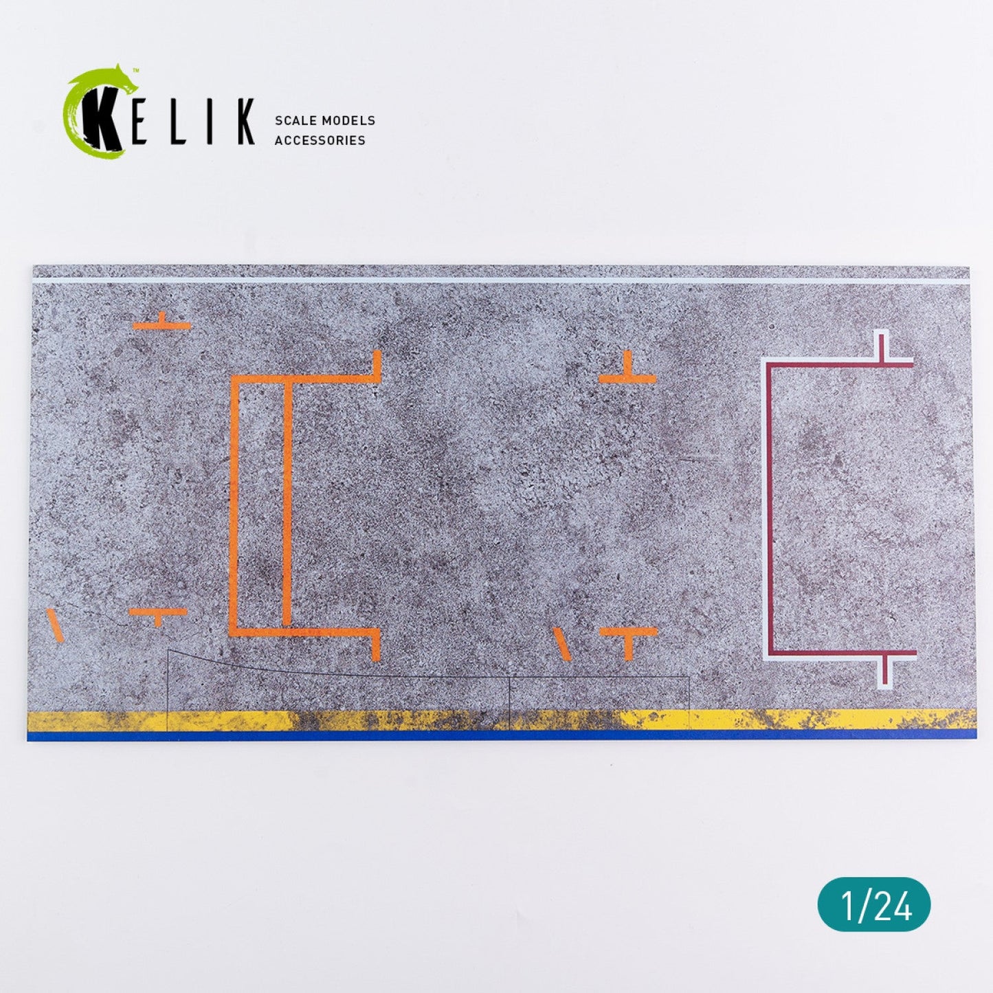 Kelik 1:24 Pitstop 24 Hours of Le Mans type 1 Base - Acrylic 3 mm (180 x 357 mm) (210 g) Reskit