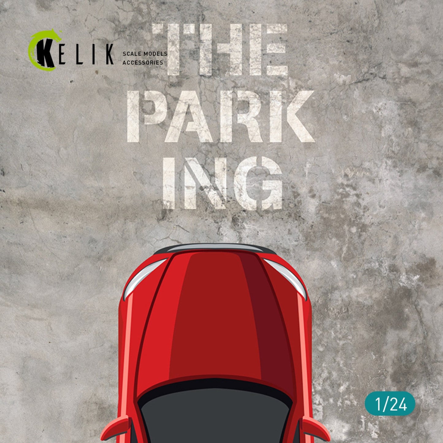 Kelik 1:24 Underground parking Base - Acrylic 3 mm (180 x 357 mm) (210 g) Reskit