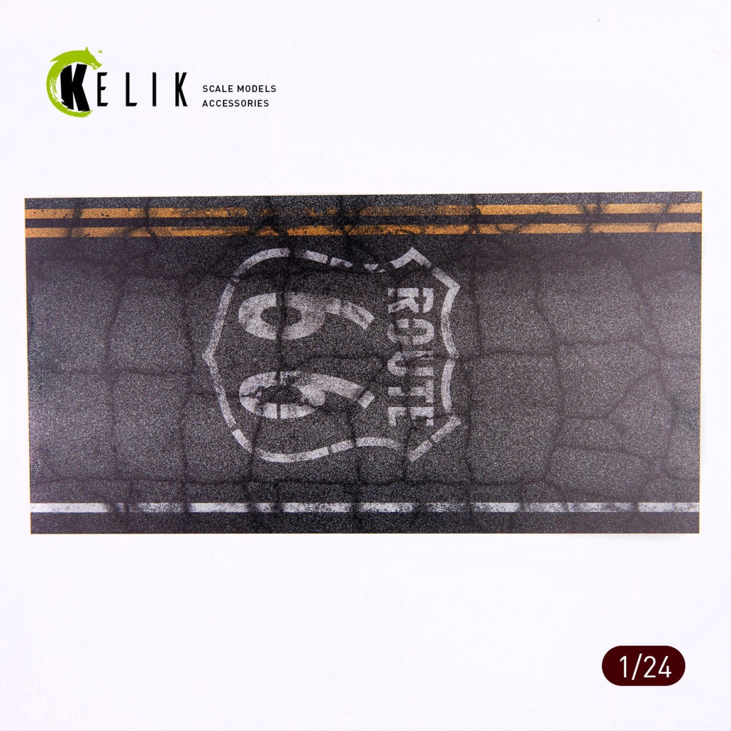 Kelik 1:24 Route 66 - Base - Acrylic 3 mm (180 x 357 mm) (210 g) Reskit