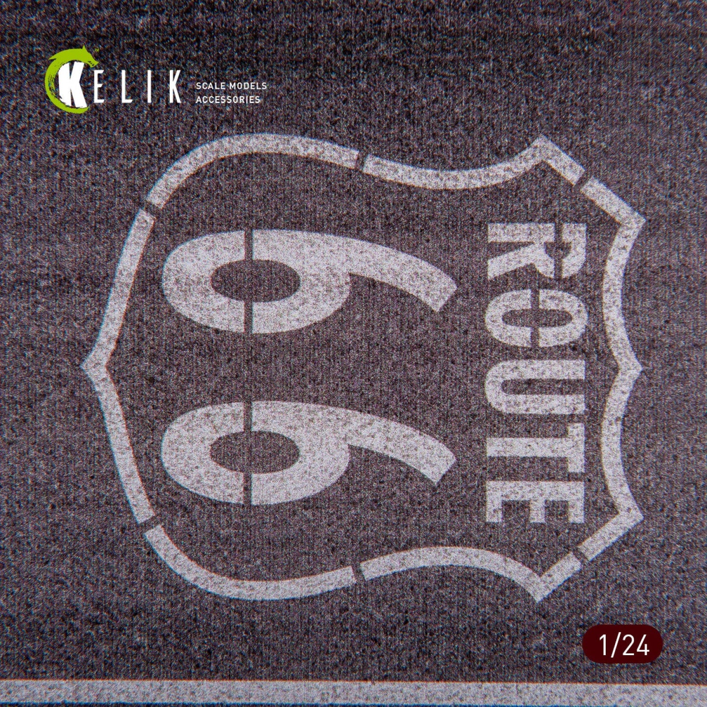 Kelik 1:24 Route 66 - Base - Acrylic 3 mm (180 x 357 mm) (210 g) Reskit