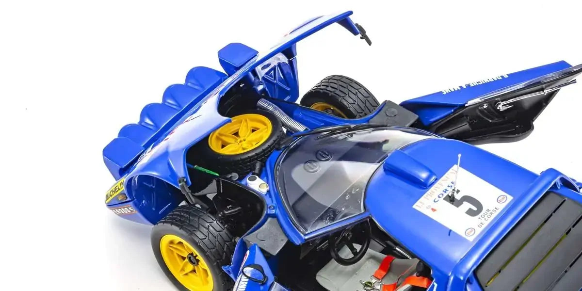 Kyosho 1/18 Lancia Stratos HF 1976 Tour de Corse Blue Nr. 5 Diecast Model Car Kyosho