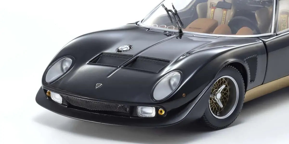 Kyosho 1/18 Lamborghini Miura SVR (Black) Diecast Model Car Kyosho