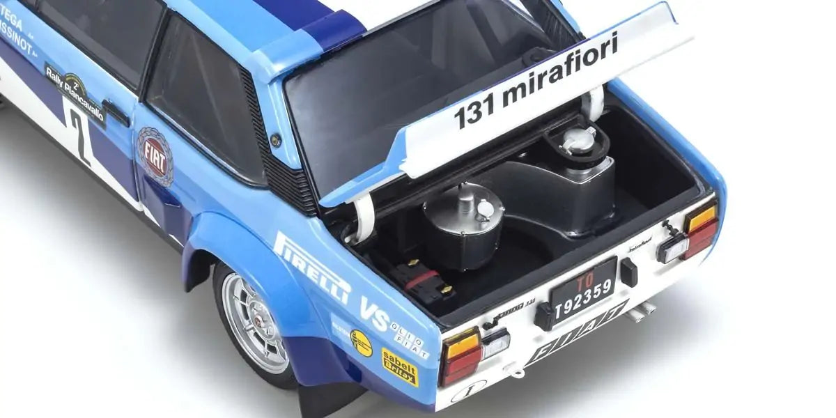 Kyosho 1/18 Fiat 131 Abarth 1981 Piancavallo Nr.2 Diecast Model Car