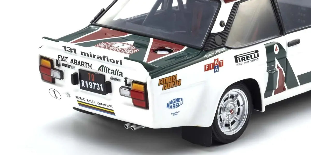 Kyosho 1/18 Fiat 131 Abarth 1978 Monte Carlo Nr. 2 Diecast Model Car