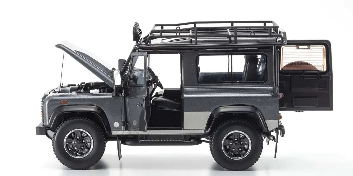 Kyosho 1/18 Land Rover Defender 90 (Gray) Diecast Model Car