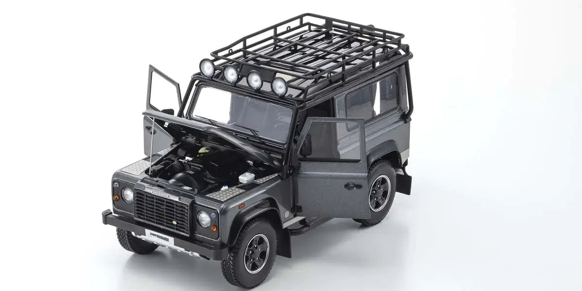 Kyosho 1/18 Land Rover Defender 90 (Gray) Diecast Model Car