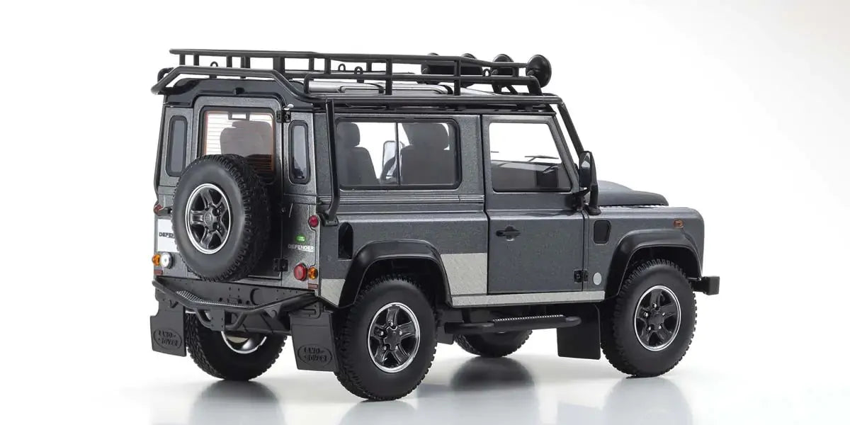 Kyosho 1/18 Land Rover Defender 90 (Gray) Diecast Model Car