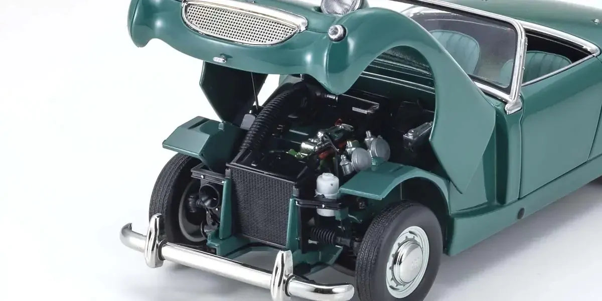 Kyosho 1/18 Austin Healey Sprite Mk-1 Leaf Green Diecast Model Car Kyosho