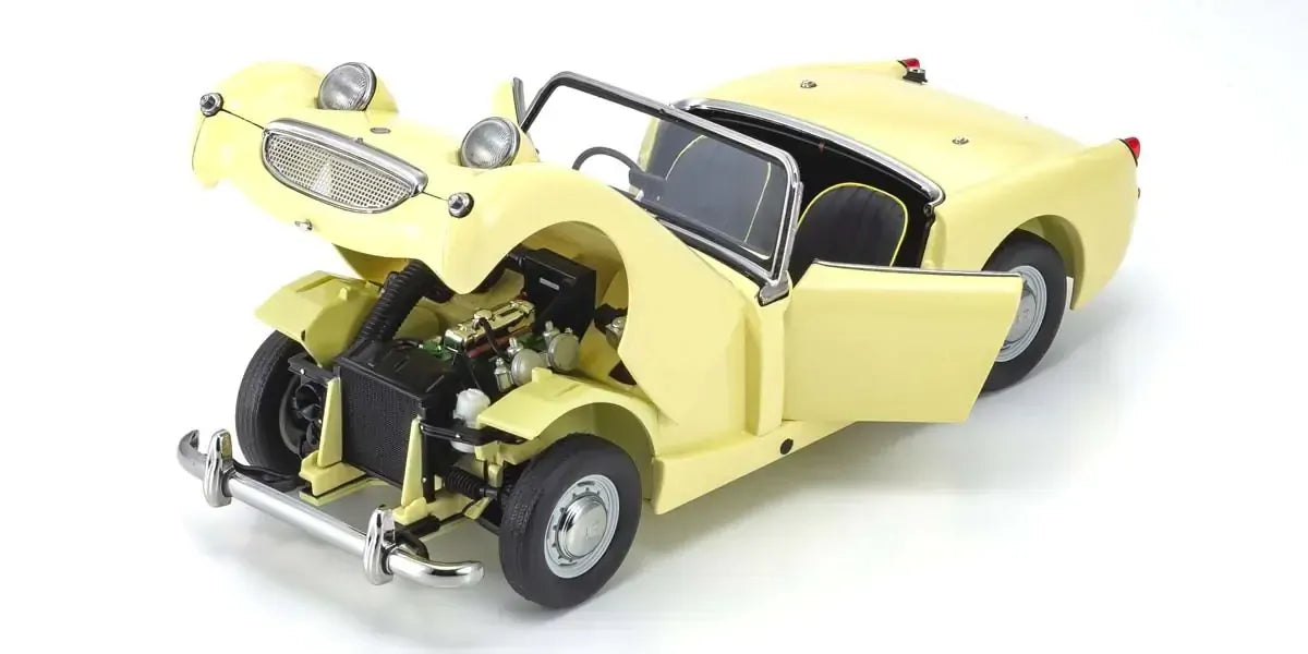 Kyosho 1/18 Austin Healey Sprite Mk-1 Primrose Yellow Diecast Model Car Kyosho