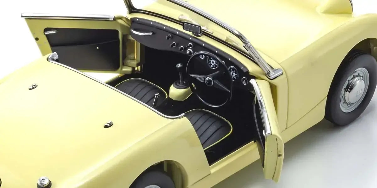 Kyosho 1/18 Austin Healey Sprite Mk-1 Primrose Yellow Diecast Model Car Kyosho