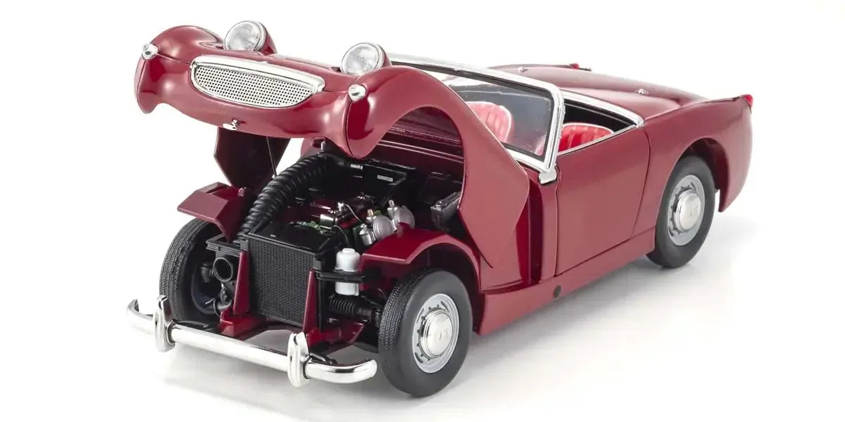 Kyosho 1/18 Austin Healey Sprite Mk-1 Cherry Red Diecast Model Car Kyosho