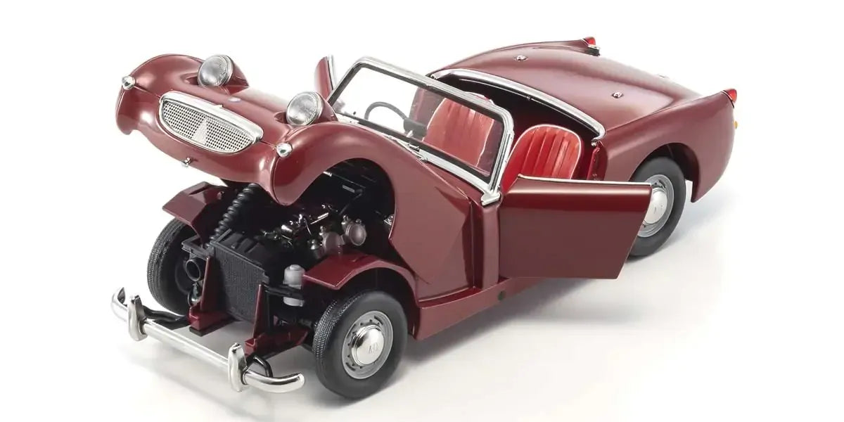 Kyosho 1/18 Austin Healey Sprite Mk-1 Cherry Red Diecast Model Car Kyosho