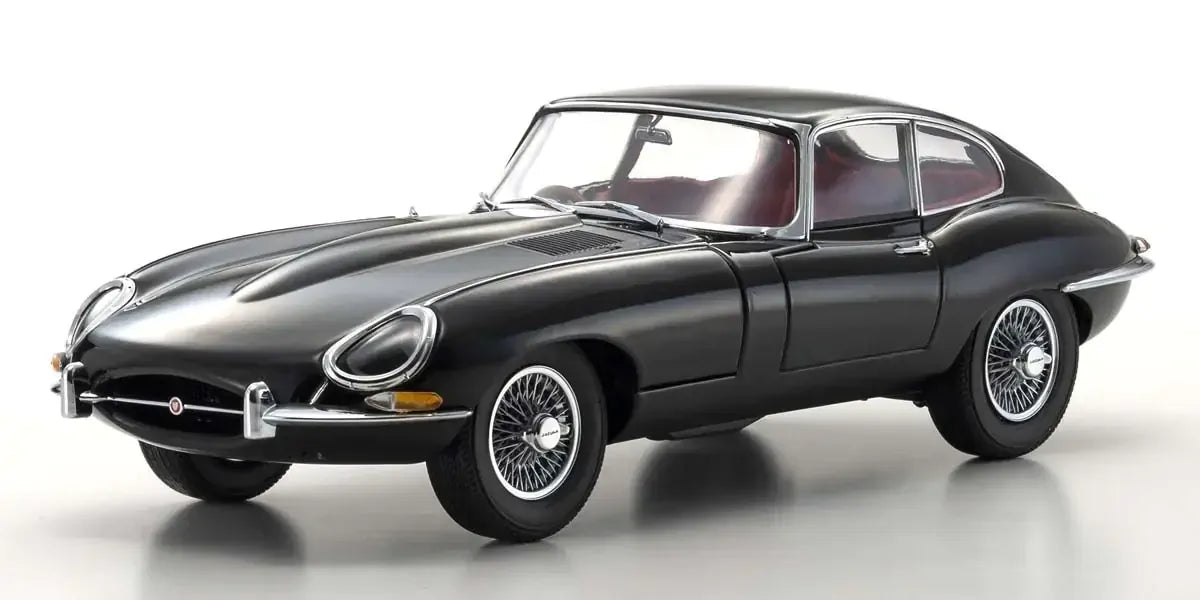 Kyosho 1/18 Jaguar E-Type Black Diecast Model Car