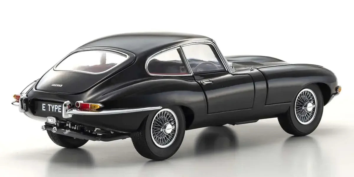 Kyosho 1/18 Jaguar E-Type Black Diecast Model Car