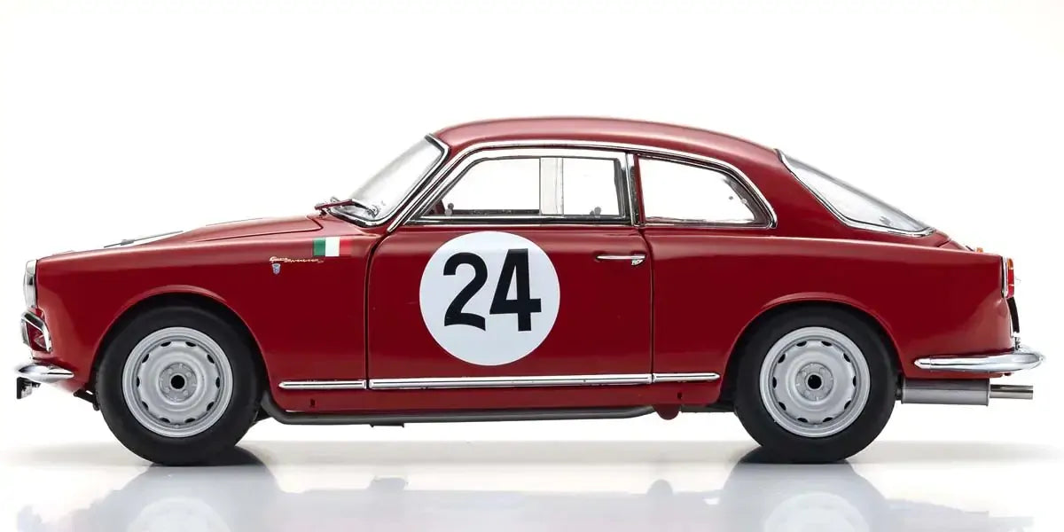 Kyosho 1/18 Alfa Romeo Giulietta SV 1958 Targa Florio (#24) Diecast Model Car