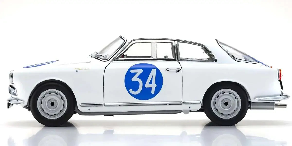 Kyosho 1/18 Alfa Romeo Giulietta SV 1960 Targa Florio (#34) Diecast Model Car