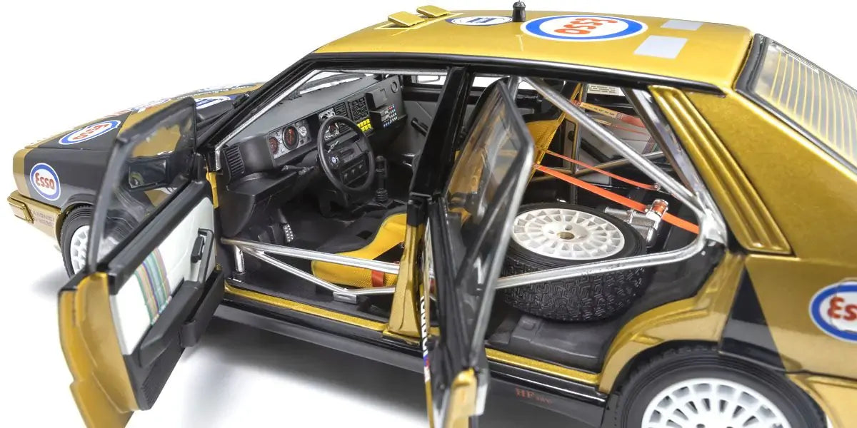 Kyosho 1/18 Lancia Delta HF 4WD 1987 Rally Piancavallo Grifone Esso Nr. 1 Diecast Model Car Kyosho