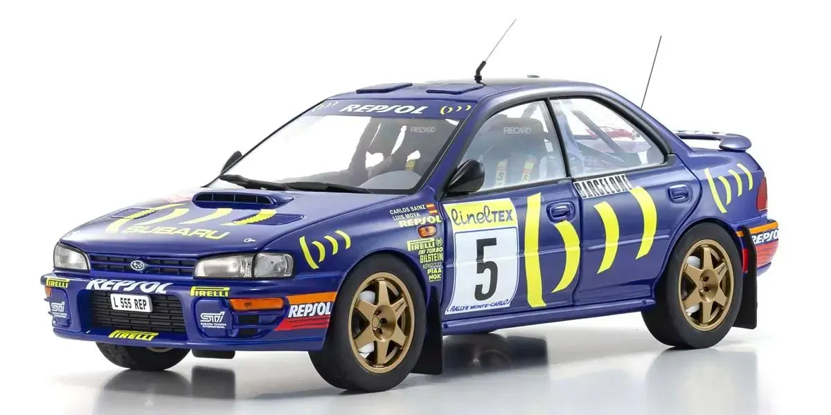 Kyosho 1/18 Subaru Impreza 1995 Monte-Carlo Nr. 5 Diecast Model Car