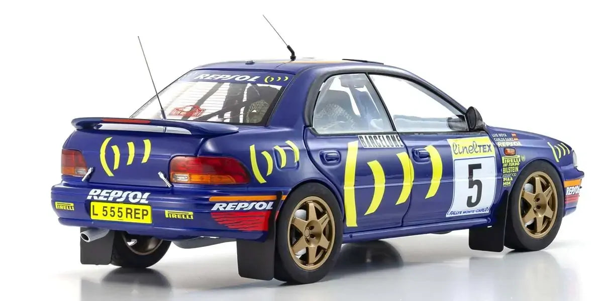 Kyosho 1/18 Subaru Impreza 1995 Monte-Carlo Nr. 5 Diecast Model Car