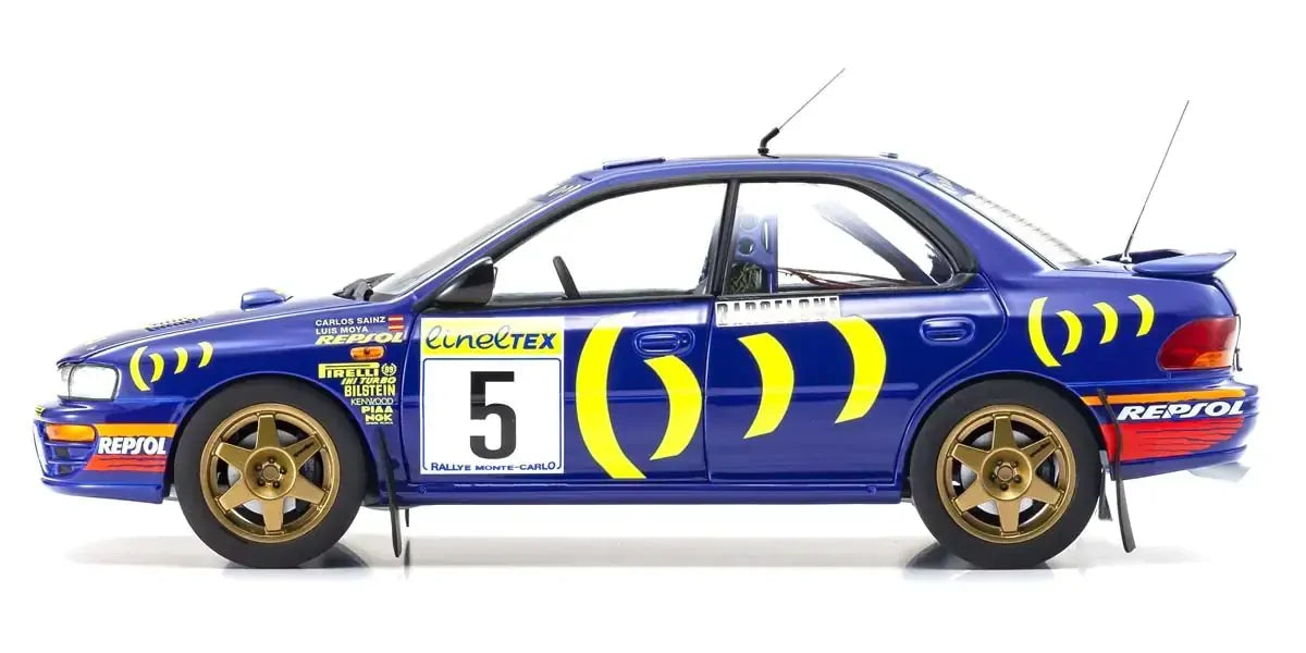 Kyosho 1/18 Subaru Impreza 1995 Monte-Carlo Nr. 5 Diecast Model Car