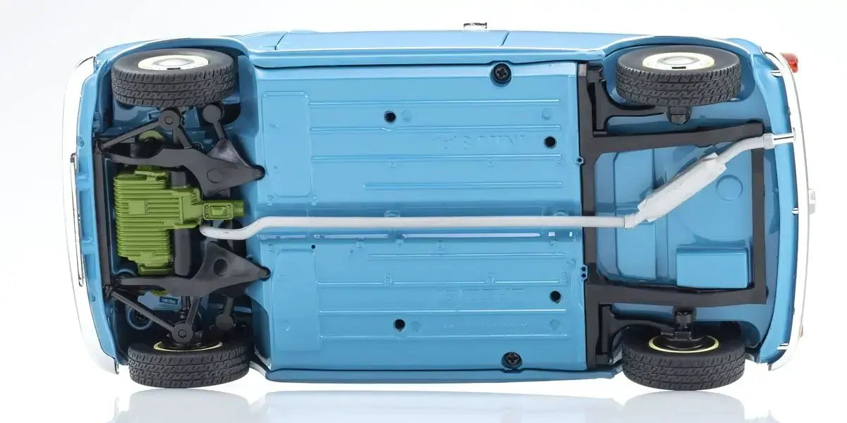 Kyosho 1/18 Morris Mini Minor Clipper Blue Diecast Model Car Kyosho