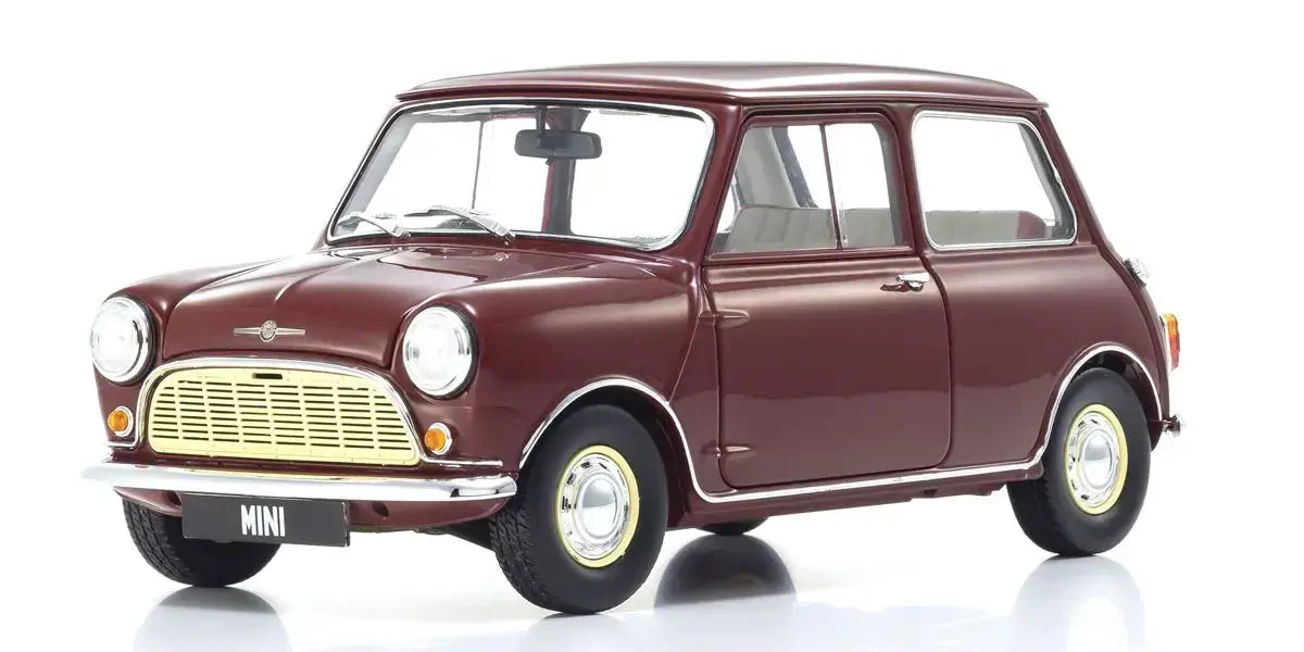 Kyosho 1/18 Morris Mini Minor Cherry Red Diecast Model Car