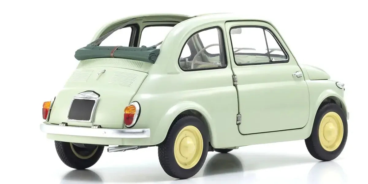 Kyosho 1/18 Fiat NUOVA 500 Green Clear Diecast Model Car Kyosho